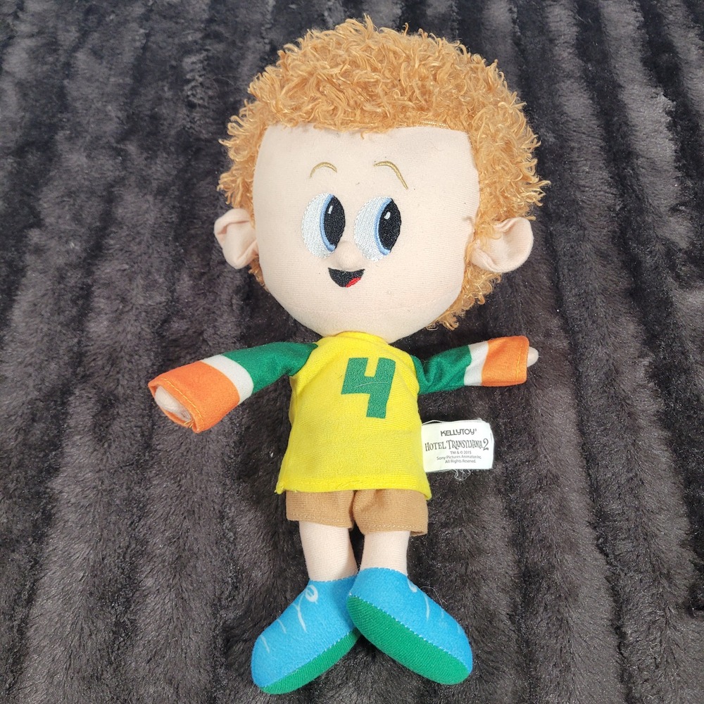 Kellytoy Hotel Transylvania 2 Dennis Plush Doll Orange Curly Hair 2015 Movie Toy